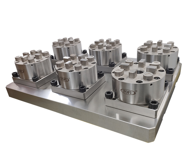 Mandril pneumático 6 em 1 3M D100 com base CNC 3R-600 EX8