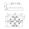 Mandril POFI ITS 100 P com placa de base CNC ER-037970 ER-043123
