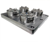 Mandril manual 4 em 1 D100 com placa de base CNC ER-036345